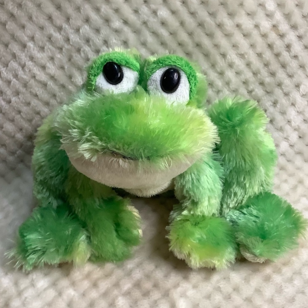 Ganz Webkinz Frog Plush 6in HM162 Green Stuffed Animal No Code
